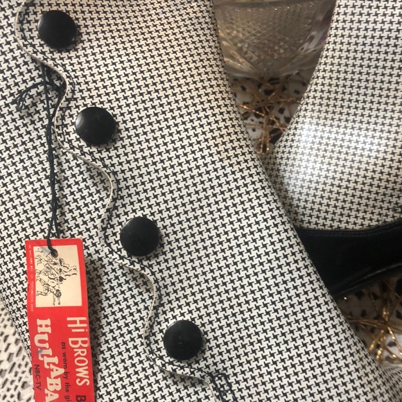 1960s Mod boots by Hullabaloo- Herringbone checked-  7 AA (Narrow width) - Picture 3 of 15